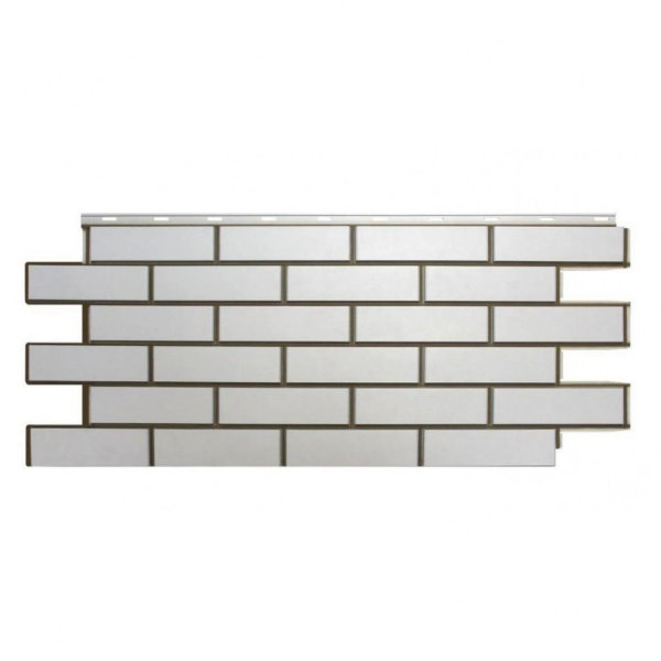 Фасадная панель Nordside, Гладкий Кирпич, Белый купить в Гагарине