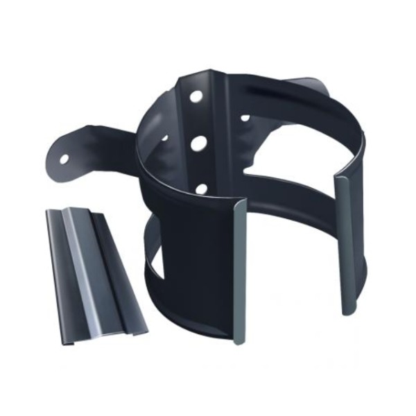 Водосток Grand Line 125x90 – Хомут трубы (на дерево) RAL 7024 купить в Гагарине