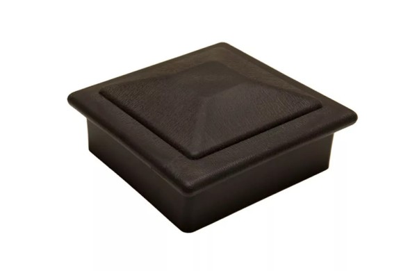 Крышка верхняя фигурная ПВХ для столба Deckart 100х100 Графит купить в Гагарине