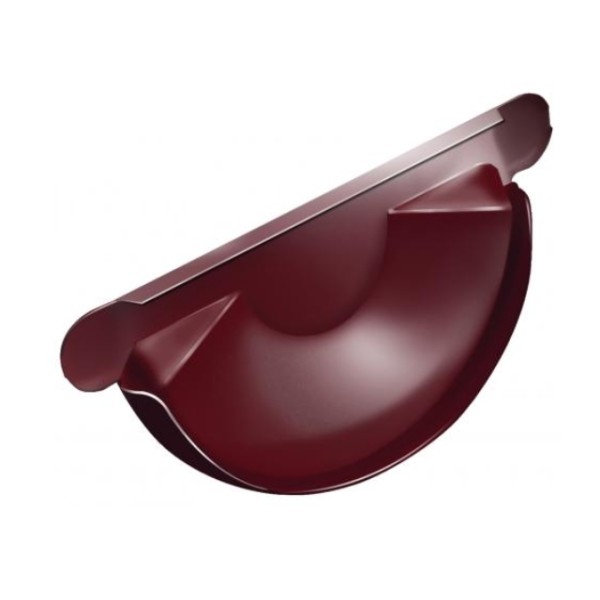 Водосток Grand Line 125x90 – Заглушка желоба RAL 3005 купить в Гагарине