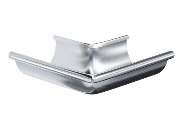 Водосток Aquasistem, Система 150/100 - Угол желоба наружный оцинковка 90° купить в Гагарине