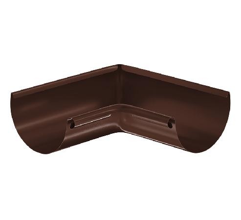 Водосток Aquasistem, система 125x90 - Угол желоба, внутренний 90° RAL 8017 Коричневый купить в Гагарине