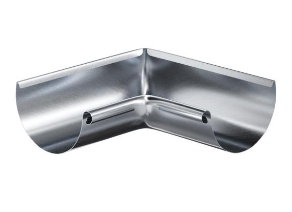 Водосток Aquasistem, Система 150/100 - Угол желоба внутренний оцинковка 90° купить в Гагарине