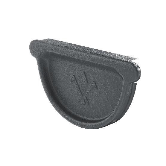 Водосток Aquasistem, Система 125/90 - Заглушка желоба универсальная с резиновым уплотнителем RR 23 Маренго matt купить в Гагарине