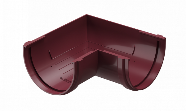 Угловой элемент 90˚ПВХ Docke STANDART красный купить в Гагарине