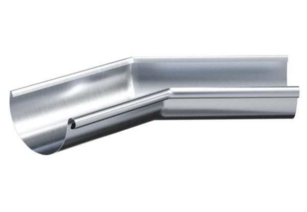 Водосток Aquasistem, Система 150/100 - Угол желоба внутренний  оцинковка 135° купить в Гагарине