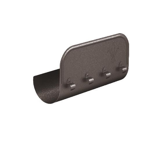 Водосток Aquasistem, Система 150/100 - Ограничитель перелива прямой RR 32 Тёмно-коричневый matt купить в Гагарине