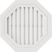 Восьмиугольная фронтонная вентиляционная решётка, Белая купить в Гагарине