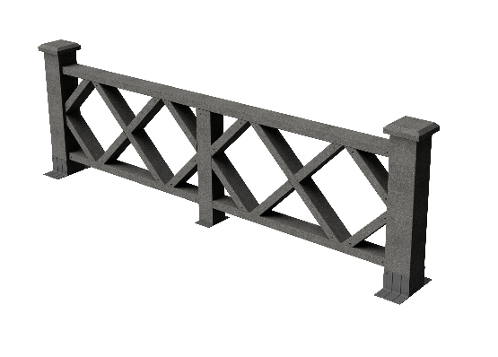 Ограждения декоративное ДПК GRINDERDECO Миллениум серый базальт купить в Гагарине