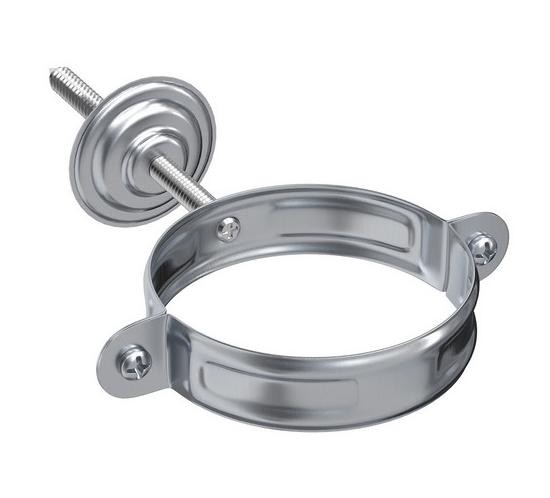 Водосток Aquasistem, Система 150/100 - Хомут для крепления трубы оцинковка купить в Гагарине