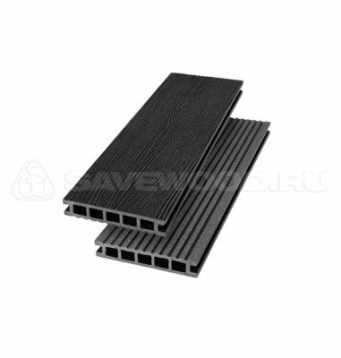 Террасная доска из ДПК SW Ornus радиальный распил черный