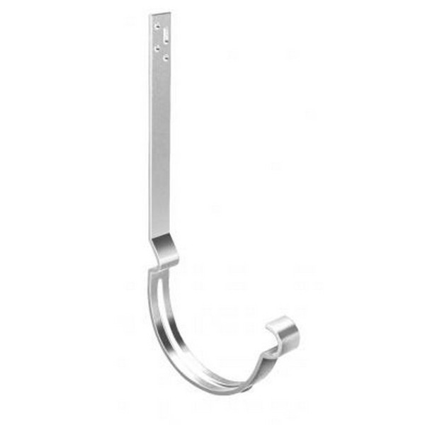 Водосток Grand Line 150x100 – Кронштейн длинный полоса RAL 9003 купить в Гагарине