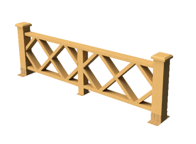 Ограждения декоративное ДПК GRINDERDECO Миллениум песчаник