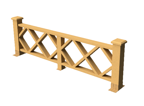 Ограждения декоративное ДПК GRINDERDECO Миллениум песчаник купить в Гагарине