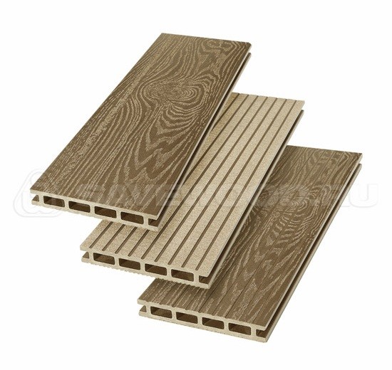 Террасная доска из ДПК SW Carpinus (T) — двухсторонняя тик купить в Гагарине