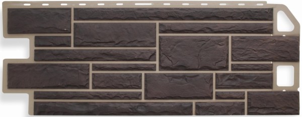 Цокольный сайдинг альта-профиль - коллекция "камень", жжёный купить в Гагарине