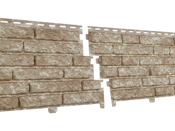 Фасадная панель Ю-пласт Стоун Хаус Кварцит Светло-бежевый купить в Гагарине