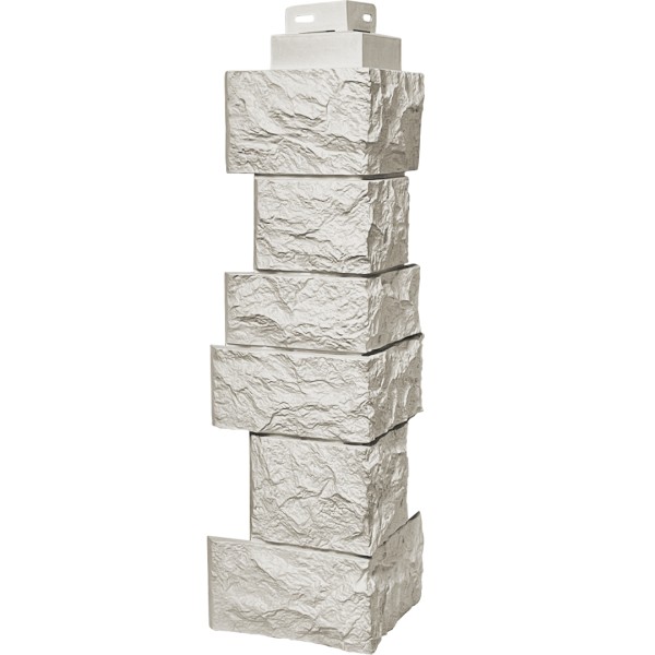 Угол наружный FineBer “Дикий камень” Жемчуг купить в Гагарине