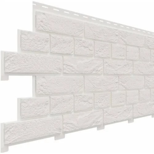 Фасадная панель Доломит Кирпич Славянка Белоснежный купить в Гагарине