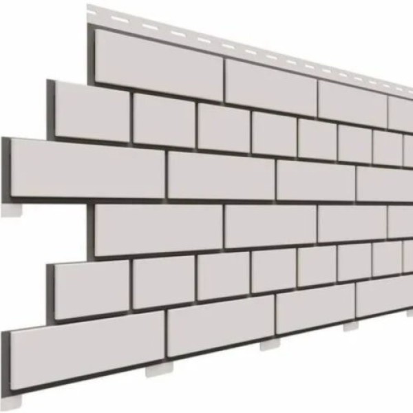 Фасадная панель Доломит Кирпич, Белый купить в Гагарине