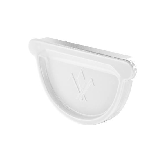 Водосток Aquasistem, система 125x90 - Заглушка универсальная с резиновым уплотнителем RR 20 Мраморно-белый купить в Гагарине