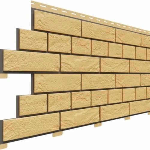 Фасадная панель Доломит Кирпич Славянка Желтый купить в Гагарине