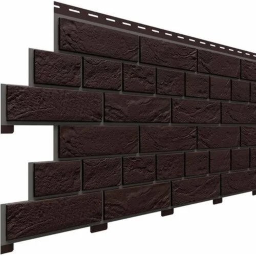 Фасадная панель Доломит Кирпич Славянка Коричневый  купить в Гагарине