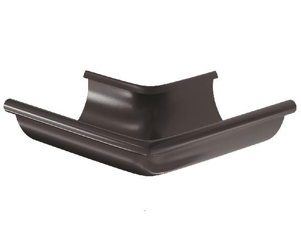 Водосток Aquasistem, система 150/100 - Угол желоба, наружный 90° RR 32 Тёмно-Коричневый купить в Гагарине