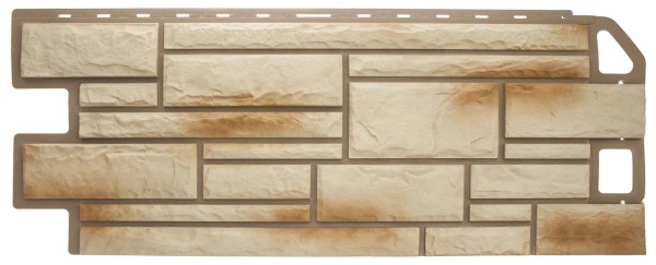 Цокольный сайдинг альта-профиль - коллекция "камень", ракушечник купить в Гагарине