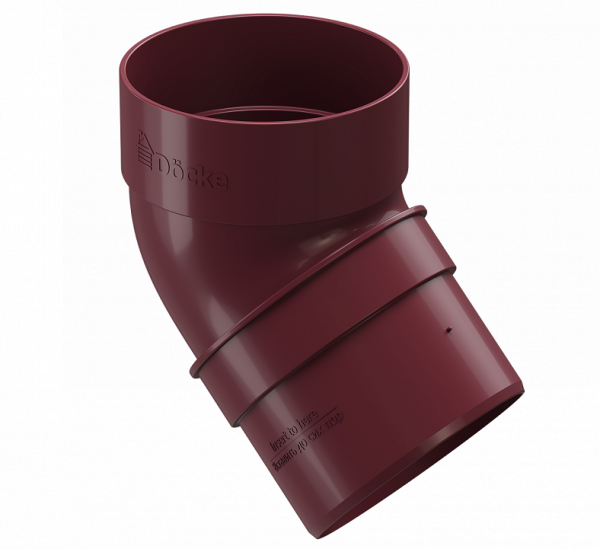 Колено 45˚ПВХ Docke STANDART красный купить в Гагарине