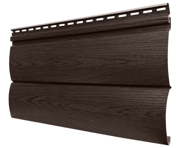 Виниловый сайдинг tecos, серия lux - оцилиндрованный брус двойной, - бразильская вишня купить в Гагарине