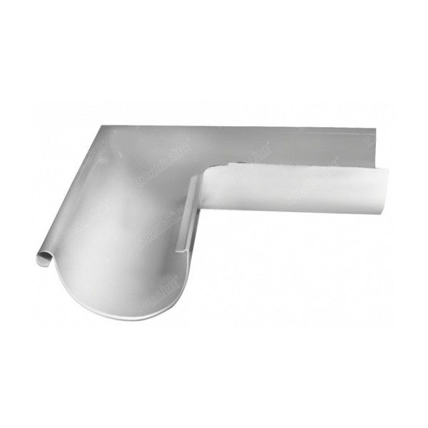 Водосток Grand Line 150x100 – Угол наружный 90° RAL 9003 купить в Гагарине