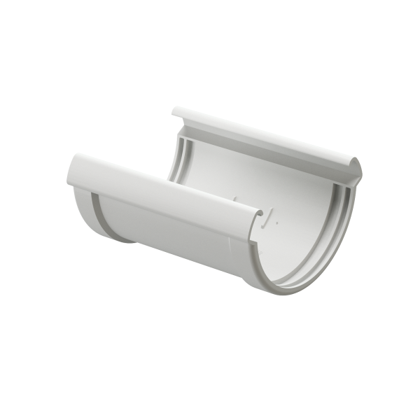 Соединитель Желоба Docke Lux ПВХ Пломбир купить в Гагарине