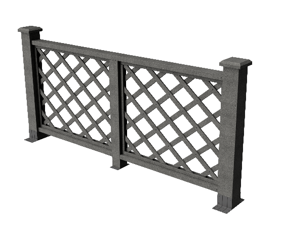 Ограждения декоративное ДПК GRINDERDECO Ламбет серый базальт купить в Гагарине