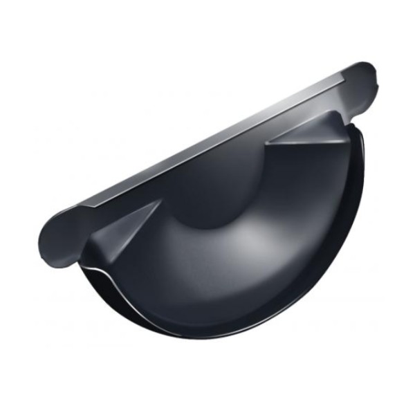 Водосток Grand Line 150x100 – Заглушка желоба RAL 7024 купить в Гагарине