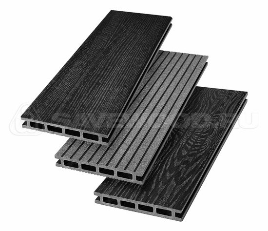 Террасная доска из ДПК SW Carpinus (R) — двухсторонняя черный купить в Гагарине