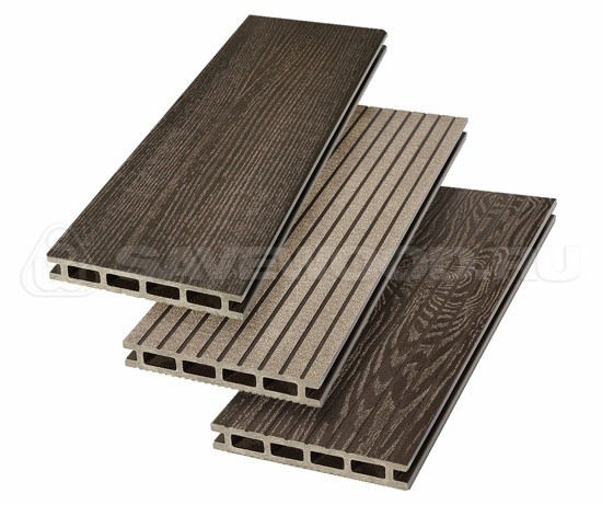Террасная доска из ДПК SW Carpinus (R) — двухсторонняя темно-коричневый купить в Гагарине
