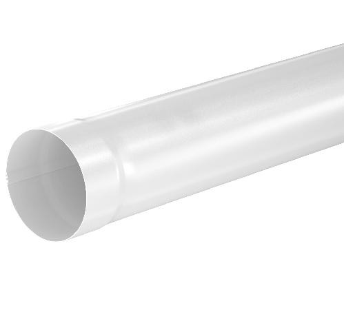 Водосток Aquasistem, система 125x90 - Труба водосточная 3.00м RR 20 Мраморно-белый купить в Гагарине