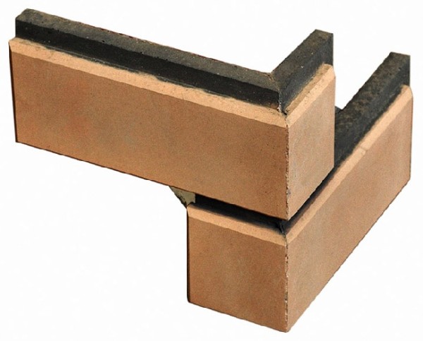 Угловой элемент Кирисс Фасад Гладкий кирпич с фаской купить в Гагарине