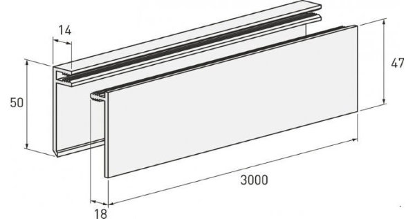 Планка финишная светлая купить в Гагарине