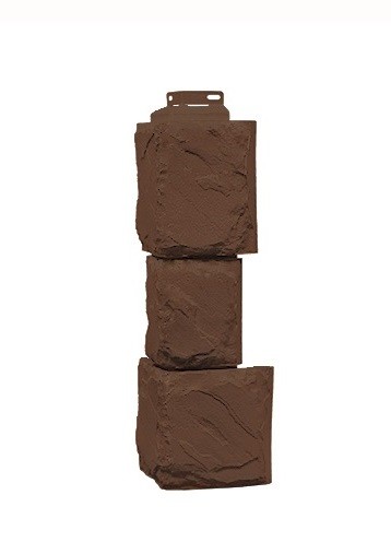 Угол наружный «Камень крупный» Коричневый купить в Гагарине