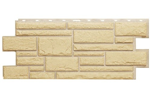 Фасадная панель Техоснастка, Камень Дикий, Желтый купить в Гагарине