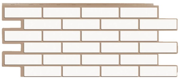 Фасадная панель T-Сайдинг - Кирпич Модерн Белый купить в Гагарине