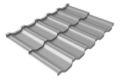 Металлочерепица модульная Квинта Uno Grand Line c 3D резом 0,5 Satin RAL 7004 сигнальный серый