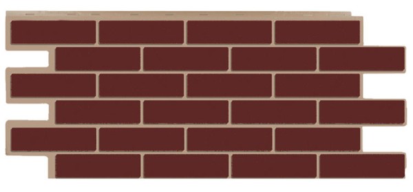 Фасадная панель T-Сайдинг - Кирпич Модерн Коричневый купить в Гагарине
