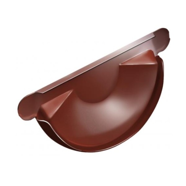 Водосток Grand Line 125x90 – Заглушка желоба RAL 8004 купить в Гагарине