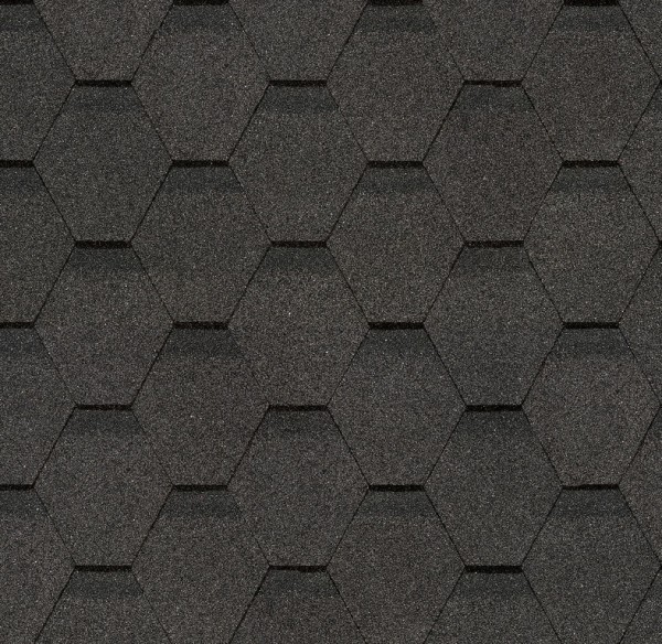 Гибкая черепица Docke, коллекция Шестигранник Серый купить в Гагарине