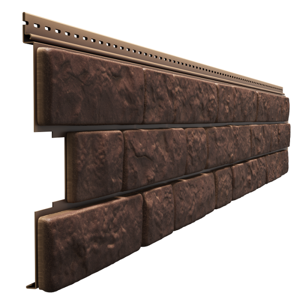 Фасадная панель Docke BERGART под камень Кедровый орех купить в Гагарине