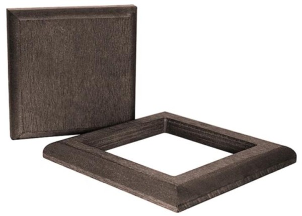 Комплект крышка и юбка ДПК для столба Polivan DENPASAR темно-коричневый купить в Гагарине