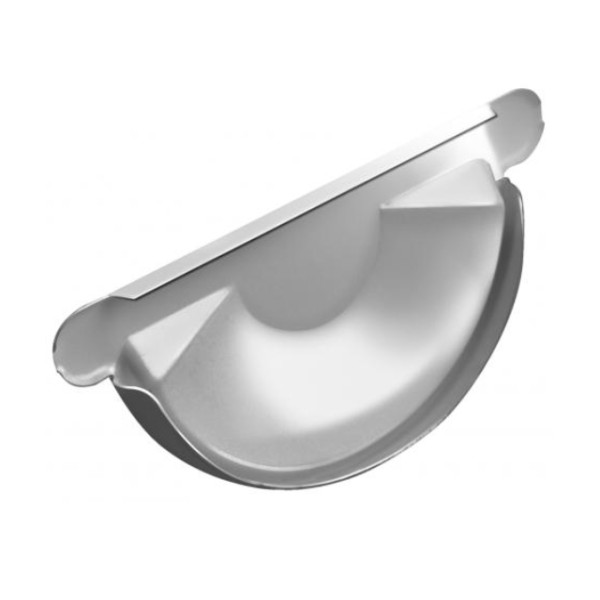 Водосток Grand Line 125x90 – Заглушка желоба RAL 9003 купить в Гагарине